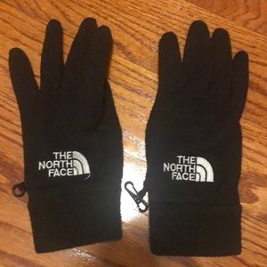 Black North Face gloves